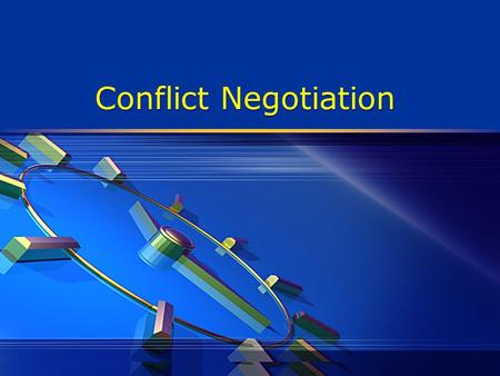 Conflict Negotiation. Conflict  Expressed difference between two or more people.