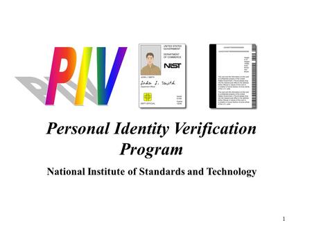 Personal Identity Verification Program