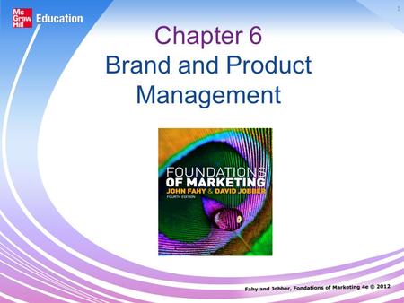 1 Chapter 6 Brand and Product Management. 2 Products A product is anything capable of satisfying customers needs. It exists on three levels: Core Actual.