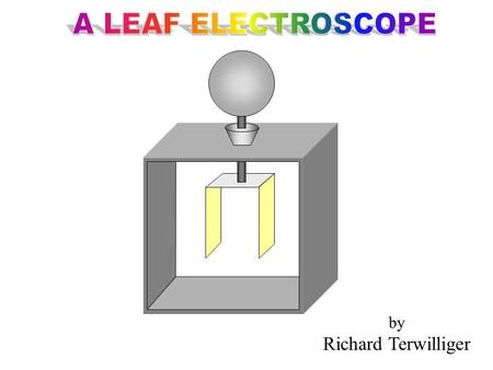 By Richard Terwilliger. This means there are an equal number of electrons and protons The electroscope starts out neutral.