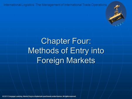 Chapter Four: Methods of Entry into