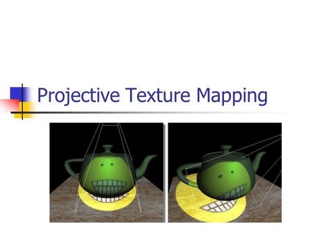 Projective Texture Mapping