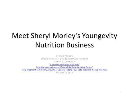 Meet Sheryl Morley’s Youngevity Nutrition Business