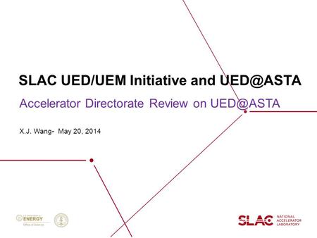 SLAC UED/UEM Initiative and