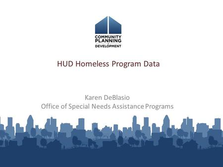 HUD Homeless Program Data
