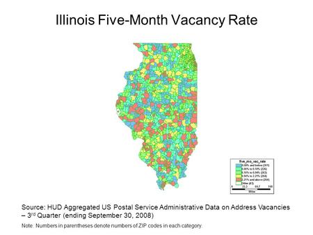 Illinois Five-Month Vacancy Rate Source: HUD Aggregated US Postal Service Administrative Data on Address Vacancies – 3 rd Quarter (ending September 30,