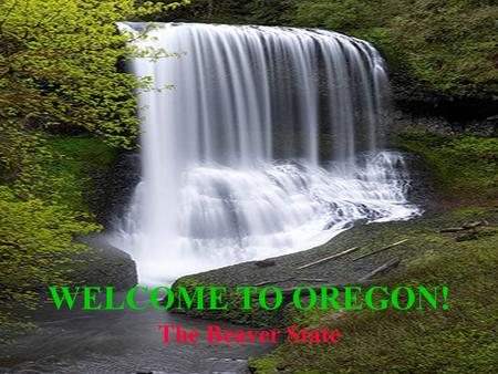 Welcome to Oregon! WELCOME TO OREGON! The Beaver State.