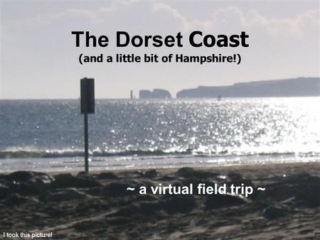 The Dorset Coast (and a little bit of Hampshire!) ~ a virtual field trip ~ I took this picture!