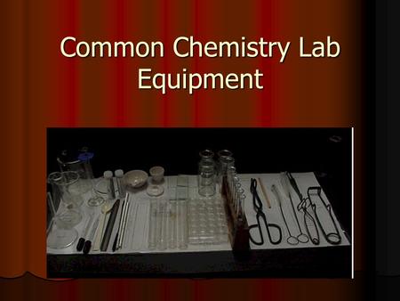 Common Chemistry Lab Equipment. Chemistry Lab Drawer Well Plate Well Plate Used for “small scale” reactions, where you are only using drops of solutions.
