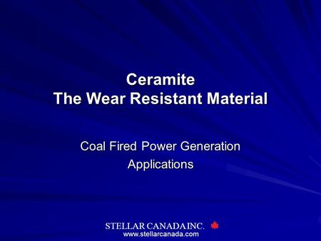 Ceramite The Wear Resistant Material