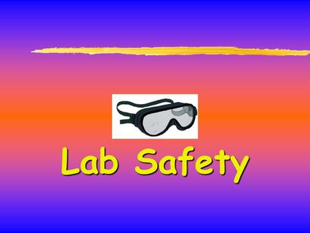 Lab Safety. General Safety Rules 1. Listen to or read instructions carefully before attempting to do anything. 2. Wear safety goggles to protect your.