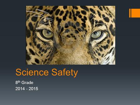 Science Safety 8 th Grade 2014 - 2015. Introduction Science is a hands-on laboratory class. You will be doing many laboratory activities which may require.