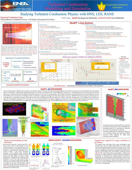 Turbulent Combustion Modelling and Simulation Sustainable Combustion Laboratory Studying Turbulent Combustion Physics with DNS, LES, RANS HeaRT ‘s key.