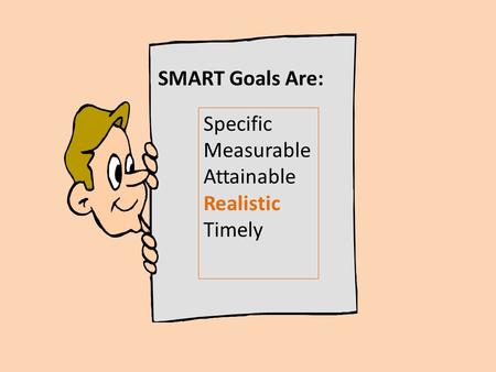 Specific Measurable Attainable Realistic Timely SMART Goals Are: