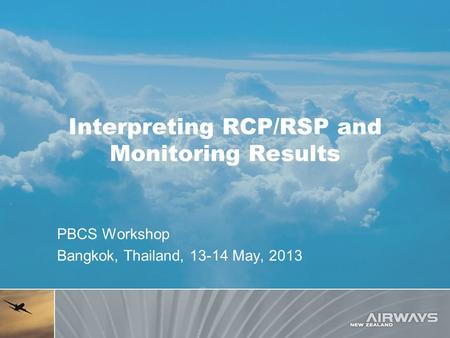 Interpreting RCP/RSP and Monitoring Results