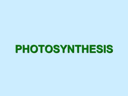 PHOTOSYNTHESIS. Photosynthesis anabolic, endergonic, carbon dioxide (CO 2 )light energy (photons)water (H 2 O)organic macromolecules (glucose).An anabolic,