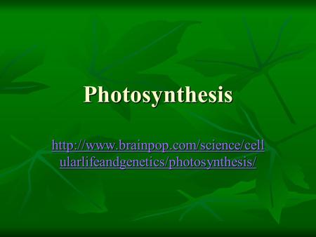 Photosynthesis  ularlifeandgenetics/photosynthesis/  ularlifeandgenetics/photosynthesis/