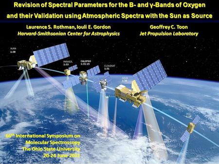Revision of Spectral Parameters for the B- and γ-Bands of Oxygen and their Validation using Atmospheric Spectra with the Sun as Source 66 th International.