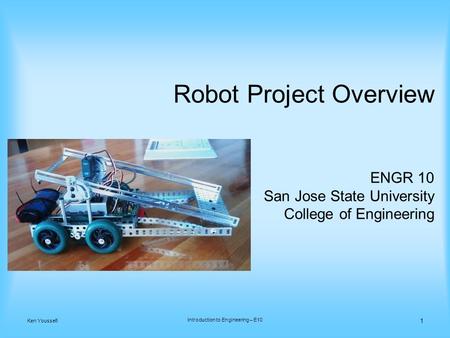 Introduction to Engineering – E10