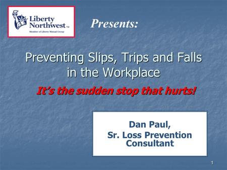 Preventing Slips, Trips and Falls in the Workplace