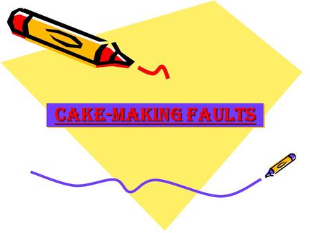 CAKE-Making FAULTS.