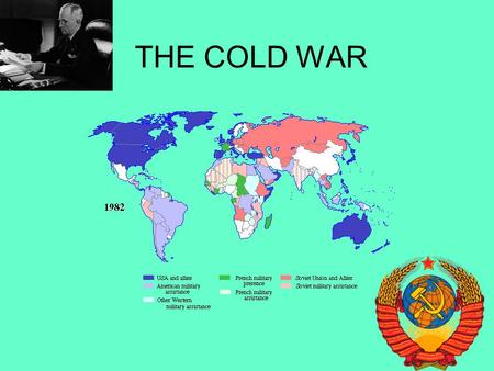 THE COLD WAR. Although the Soviet Union and the United States had been allies during World War II, their alliance came apart once the war was ended. Three.