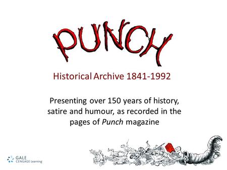 Presenting over 150 years of history, satire and humour, as recorded in the pages of Punch magazine Historical Archive 1841-1992.