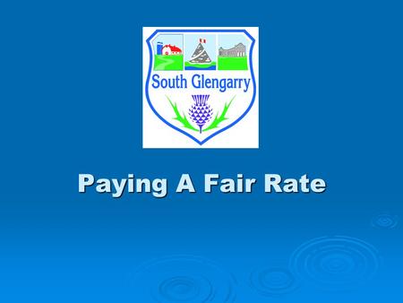 Paying A Fair Rate. Notice Regarding New WATER & SEWER RATES  Council Meetings (Open Session) June 18, 2007 – Special Meeting June 18, 2007 – Special.