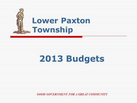 2013 Budgets Lower Paxton Township