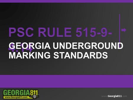 Georgia underground marking standards