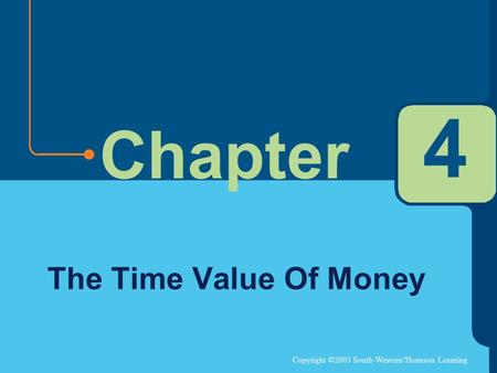 4 The Time Value Of Money.