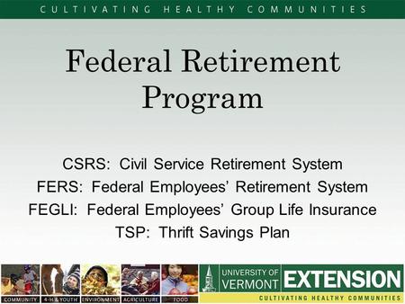 Federal Retirement Program