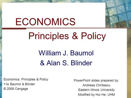 ECONOMICS Principles & Policy