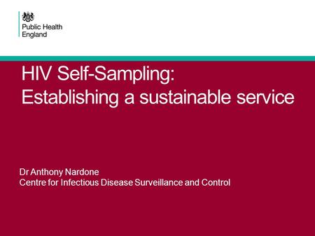 HIV Self-Sampling: Establishing a sustainable service