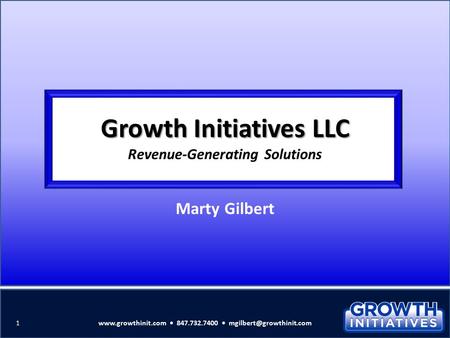 Growth Initiatives LLC Revenue-Generating Solutions