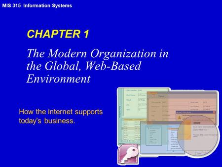 The Modern Organization in the Global, Web-Based Environment