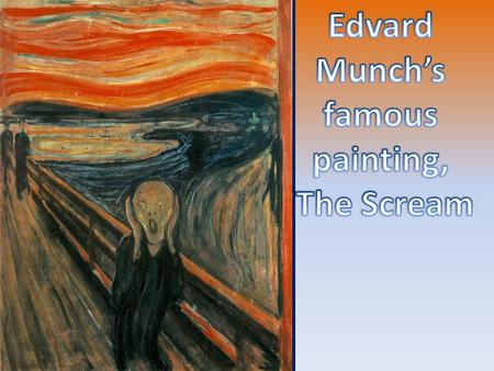 There are two style points in Edvard Munch’s work that we are working with: 1.The use of wavy blended color to create movement in painting 2. Perspective: