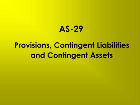 Provisions, Contingent Liabilities and Contingent Assets