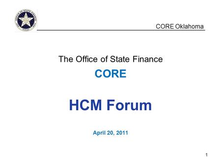 The Office of State Finance