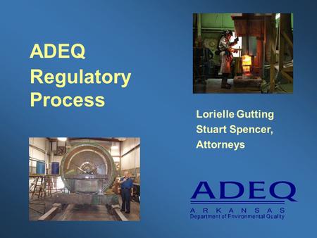 ADEQ Regulatory Process