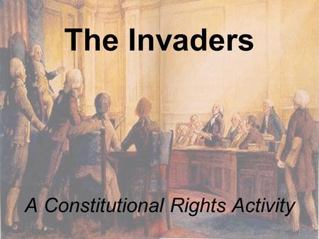 A Constitutional Rights Activity