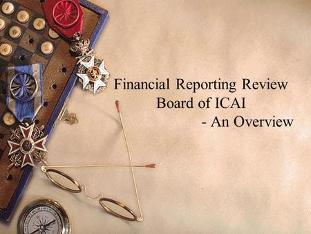 Financial Reporting Review Board of ICAI - An Overview.