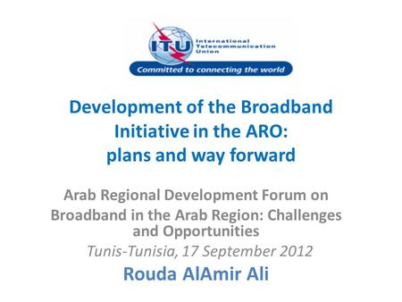 Arab Regional Development Forum on
