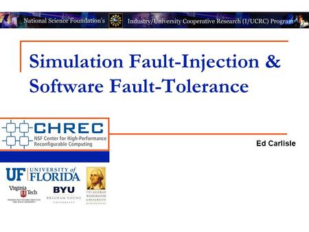 Simulation Fault-Injection & Software Fault-Tolerance