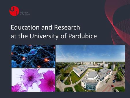 Education and Research at the University of Pardubice.