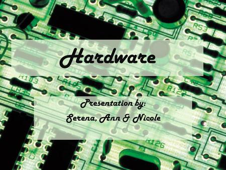 hardware and software presentation slides download