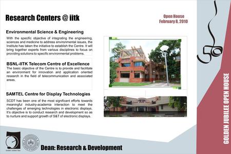 Research iitk With the specific objective of integrating the engineering, sciences and medicine to address environmental issues, the Institute.