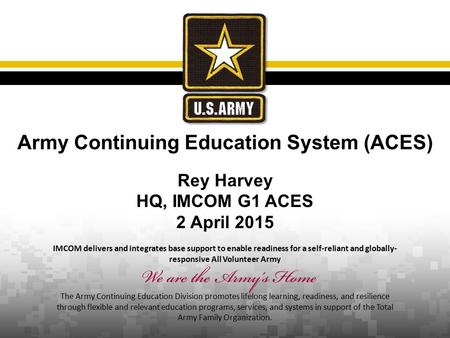 Army Continuing Education System (ACES)