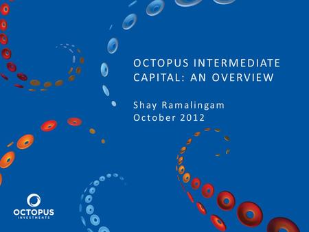 OCTOPUS INTERMEDIATE CAPITAL: AN OVERVIEW Shay Ramalingam October 2012.