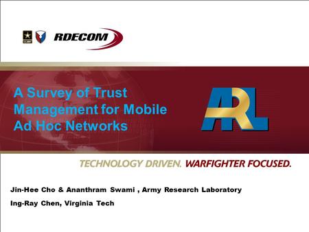 A Survey of Trust Management for Mobile Ad Hoc Networks